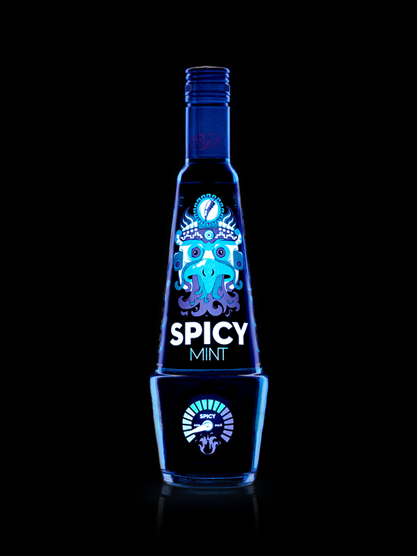 Peprmintový alkoholický nápoj – Spicy Mint 0,5 L