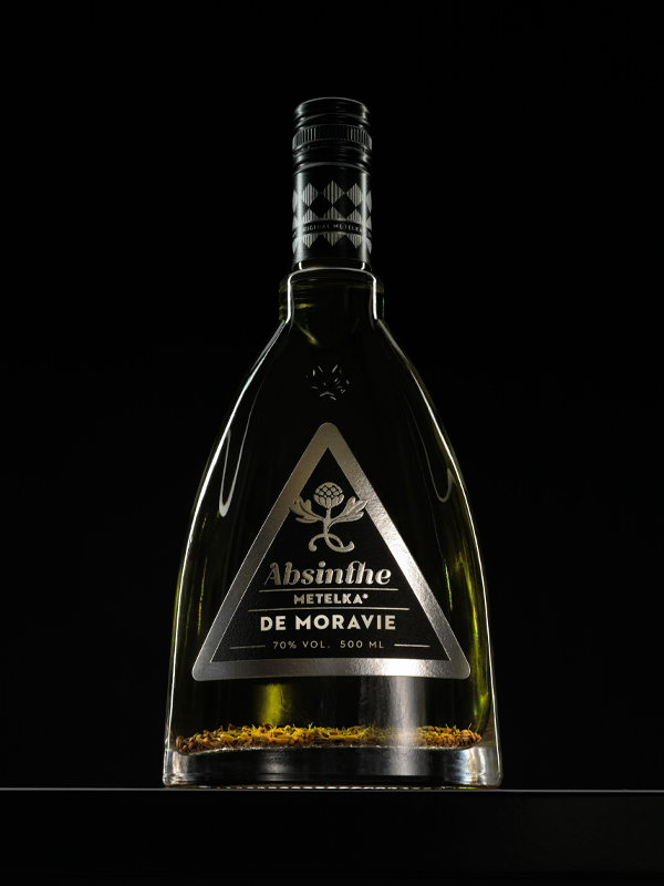 Absint se 70 % alkoholu – Absinthe de Moravie 0,5 L