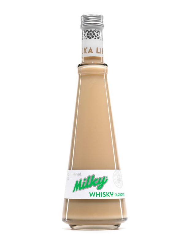 Alkoholický nápoj s příchutí whisky – Milky Whisky Flavour 0,5 L