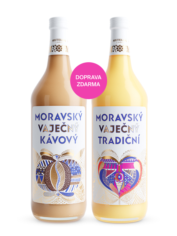 Moravský Vaječný Kávový + Tradiční 1 + 1 L