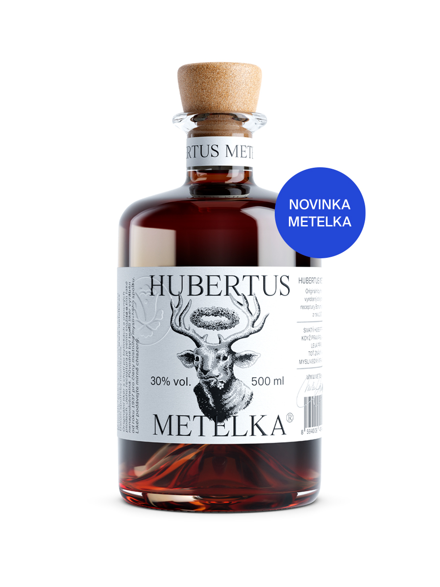 Bylinný likér Hubertus Metelka