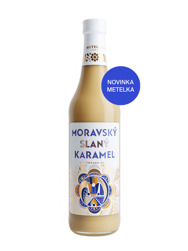 Limitovaná edice Moravský Slaný Karamel 0,5 L 14 % – Metelka likéry